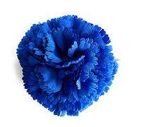 Flores Flamencas Claveles Típicas Pelo Mujer Flor Flamenca Clavel Feria de Abril Sevilla Flor Artificial Baile Flamenco y Sevillanas, Clavel Azul Ø9cm