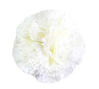 Flores Flamencas Claveles Típicas Pelo Mujer Flor Flamenca Clavel Feria de Abril Sevilla Flor Artificial Baile Flamenco y Sevillanas, Clavel Blanco Ø9cm