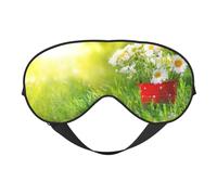 Flores florales de verano, margaritas, ojos para dormir, diseño actualizado, bloqueo de luz, para hombres y mujeres, turnos de trabajo, viajes