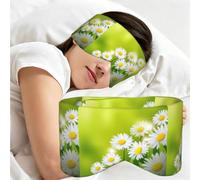 Flores florales Margaritas, Antifaz para dormir, ideal para el hogar, viajes y trabajo por turnos. Cubre completamente los ojos y bloquea la luz.