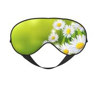 Flores florales, margaritas, ojos para dormir, diseño actualizado, bloqueo de luz, para hombres y mujeres, turnos de trabajo, viajes
