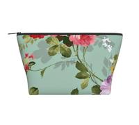 Flores Florales Vintage, Bolsa de artículos de tocador Bolsa de Maquillaje Bolsa de cosméticos Bolsa de artículos de tocador de Viaje portátil