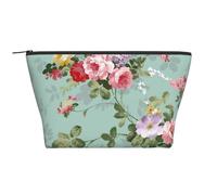 Flores Florales Vintage Impresas., Bolsa de artículos de tocador Bolsa de Maquillaje Bolsa de cosméticos Bolsa de artículos de tocador de Viaje portátil