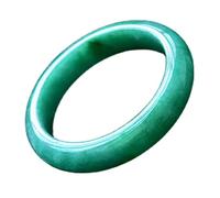 Flores flotantes de Brazalete de Jade de Jade de Jade para Mujeres, brazaletes de Jade de Jade de Marco de carco Imperial Verde, para Madre, para Novia, con Caja de joyería, 54-64 mm, 62 mm