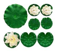 Flores flotantes, flotantes artificiales naturales | Decoración de jardín para arroyo cascada paisaje de primavera boda fiesta de verano interior celebración del lago