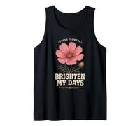 Flores Frescas Iluminar Mis Días Jardín Floral Camiseta sin Mangas
