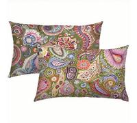 Flores Fundas Cojines 60x80 Terciopelo Juego de 2, Lujosas Funda Cojin Colorful Súper Suaves y Cómodas, Funda de Almohada Durable y Fácil Cuidado, Adecuado para Sofá, Cama, Silla o Jardín S5-456