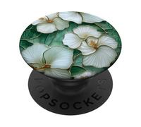 Flores hawaianas de hibisco manchadas patrón floral Hawaii PopSockets PopGrip Adhesivo