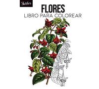 Flores libro para colorear: Teoría del color, dibujo Botánico, dibujos acuarela principiantes, flores en acuarela