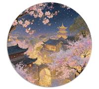 Flores melocotón de la ciudad completa Rompecabezas Imposible,desafío Para Adultos View Entretenimiento Creativo 1000 Piezas Obra De Arte De Juego De Para Adultos Y Niños 12 Años 1000pcs (67.5x67.5cm)