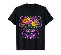 Flores místicas Beltane Bendiciones May Day Bruja pagana Camiseta