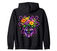 Flores místicas Beltane Bendiciones May Day Bruja pagana Sudadera con Capucha