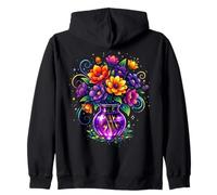 Flores místicas Beltane Bendiciones May Day Pagan Witchy Sudadera con Capucha