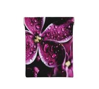 Flores moradas Impresas., Squeeze Top Wallet Bolsa de Almacenamiento para Mujer Monedero pequeño Bolsa de Cambio