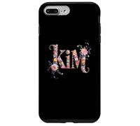 Flores Nombre Kim Personalizado Niña Mamá Nametag Outfit Carcasa para iPhone 7 Plus/8 Plus