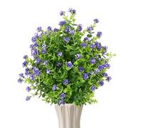 Flores para exteriores resistentes a los rayos UV | Arbustos Realistas Artificiales | Flores Artificiales al Aire Libre | Para Árbol, Tierra, Patio, Iglesia, Boda, Primavera, Verano, Entrada,