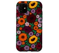 Flores pintadas a Mano Piano Music Fan Gift Sunflower Folk Art Carcasa para iPhone 11