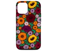 Flores pintadas a Mano Piano Music Fan Gift Sunflower Folk Art Carcasa para iPhone 12/12 Pro