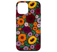 Flores pintadas a Mano Piano Music Fan Gift Sunflower Folk Art Carcasa para iPhone 12 Mini