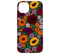 Flores pintadas a Mano Piano Music Fan Gift Sunflower Folk Art Carcasa para iPhone 14 Plus