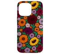 Flores pintadas a Mano Piano Music Fan Gift Sunflower Folk Art Carcasa para iPhone 14 Pro MAX