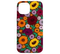 Flores pintadas a Mano Piano Music Fan Gift Sunflower Folk Art Carcasa para iPhone 15