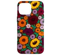 Flores pintadas a Mano Piano Music Fan Gift Sunflower Folk Art Carcasa para iPhone 16 Pro MAX