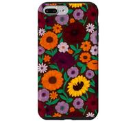 Flores pintadas a Mano Piano Music Fan Gift Sunflower Folk Art Carcasa para iPhone 7 Plus/8 Plus