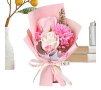 Flores Preservadas, Cuidadosamente Diseñadas, 21x13 Cm, Jabón De Baño De Flores Artificiales, Ramo De Jabón Perfumado De De Rosas, Atracción Generalizada, Para Maestros Colegas Amigos Día Del M