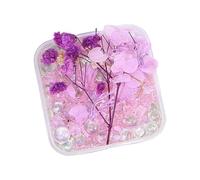 Flores Preservadas De Larga Duración En Resina Con Cuentas De Vidrio Y Guijarros Regalo Decorativo Para Hogar Exhibición Floral Con Guijarros