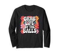 Flores Retro de Grab Life by The Balls Manga Larga