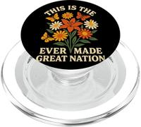 Flores Retro Mariposas This IS The Ever Made Great Nation PopSockets PopGrip para MagSafe