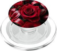 Flores Rojas góticas Lirios y Rosas PopSockets PopGrip para MagSafe