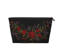 Flores Rosas Occidental, Bolsa de artículos de tocador Bolsa de Maquillaje Bolsa de cosméticos Bolsa de artículos de tocador de Viaje portátil