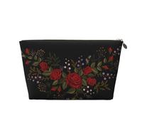 Flores Rosas Occidental, Bolsa de Maquillaje Bolsa de cosméticos Bolsa de artículos de tocador de Viaje portátil Bolsa de artículos de tocador