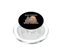 Flores Salvajes Caballos Salvajes Chica Cabalgata En Vaquera del Desi PopSockets PopGrip para MagSafe