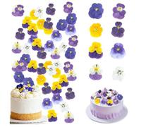 Flores Secas Naturales,40PCS Flores Secas Prensadas Decoración De Pasteles No Comestibles Flores Secas Manualidades para Moldes de Resina Manualidades DIY Velas Scrapbooking