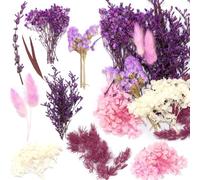 flores secas naturales flores secas coloridas flores silvestres secas naturales flores secas para coronas flores secas para retoques para la tinking artesanías de bricolaje decoración de álbumes de re
