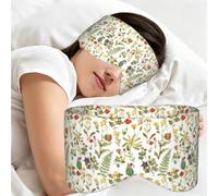 Flores silvestres botánicas vintage pequeñas, Antifaz para dormir, ideal para el hogar, viajes y trabajo por turnos. Cubre completamente los ojos y bloquea la luz.