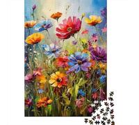 Flores Silvestres Coloridas 1000 Piezas Adultos Puzzle Niños Regalo DecoracióN Familiar Entretenimiento Adultos 38x26cm/1000pcs