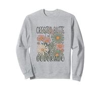 Flores silvestres de California de Crested Butte, estilo bohemio vintage Sudadera