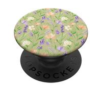 Flores Silvestres de Primavera Floral Pastel jardín Prado Arte PopSockets PopGrip Adhesivo