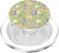 Flores Silvestres de Primavera Floral Pastel jardín Prado Arte PopSockets PopGrip para MagSafe