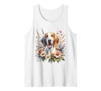 Flores silvestres de verano de Porcelaine Dog, bonitas flores florales Camiseta sin Mangas