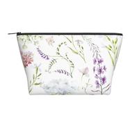 Flores Silvestres Florales Acuarela, Bolsa de artículos de tocador Bolsa de Maquillaje Bolsa de cosméticos Bolsa de artículos de tocador de Viaje portátil