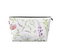 Flores Silvestres Florales Acuarela, Bolsa de artículos de tocador Bolsa de Maquillaje Bolsa de cosméticos Bolsa de artículos de tocador de Viaje portátil