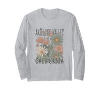 Flores silvestres vintage de Antelope Valley, California, estilo bohemio Manga Larga