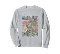 Flores silvestres vintage de Antelope Valley, California, estilo bohemio Sudadera
