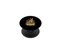Flores Silvestres y gentiles Fawn Butterfly Cottagecore PopSockets PopGrip Adhesivo