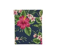 Flores Tropicales Frangipani Hibisco, Squeeze Top Wallet Bolsa de Almacenamiento para Mujer Monedero pequeño Bolsa de Cambio